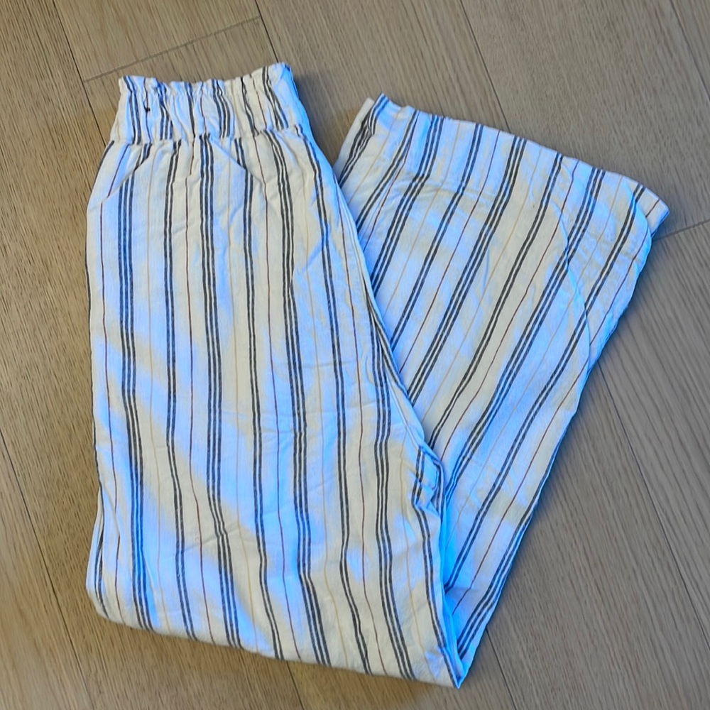 Abercrombie & Fitch Linen Pants Striped